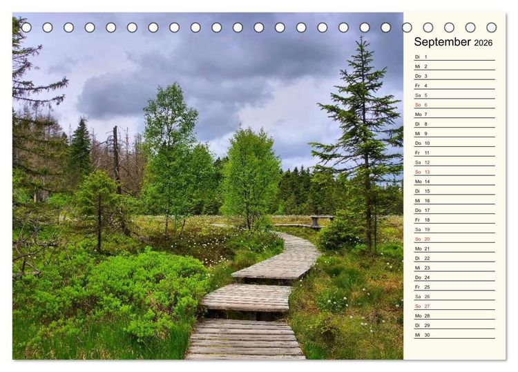 Produktbild: Der Harz - Sch&ouml;nstes Mittelgebirge Deutschlands (Tischkalender 2026 DIN A5 quer), CALVENDO Monatskalender