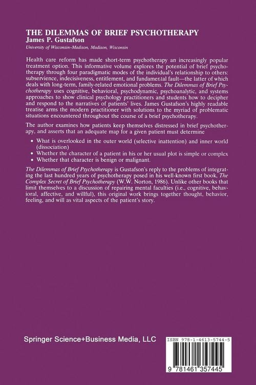 Produktbild: The Dilemmas of Brief Psychotherapy