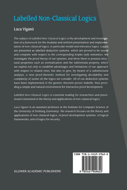 Produktbild: Labelled Non-Classical Logics