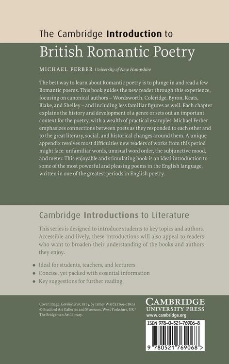 Produktbild: The Cambridge Introduction to British Romantic Poetry