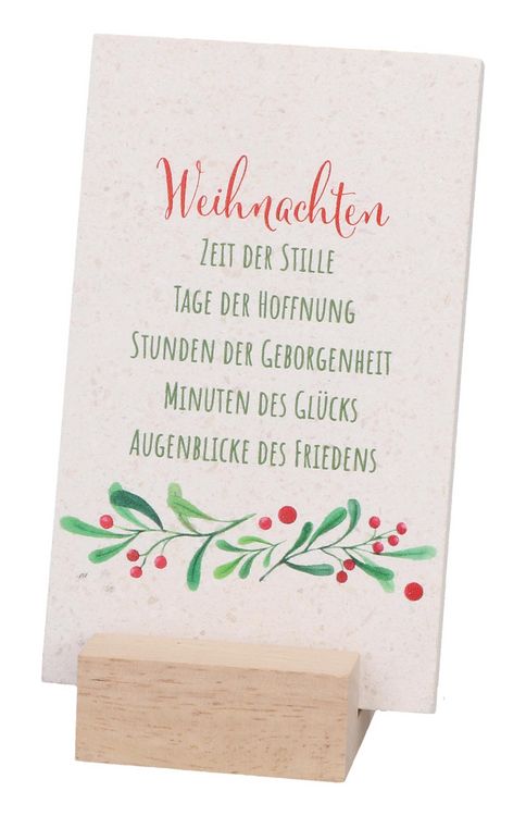 Produktbild: Natursteintafel - Weihnachten