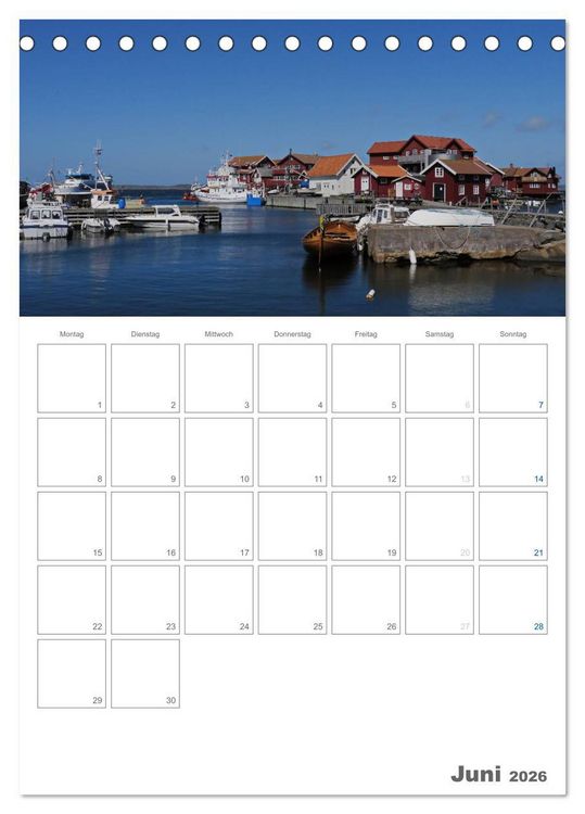 Produktbild: Typisch Schwedisch Bohusl&auml;n (Tischkalender 2026 DIN A5 hoch), CALVENDO Monatskalender