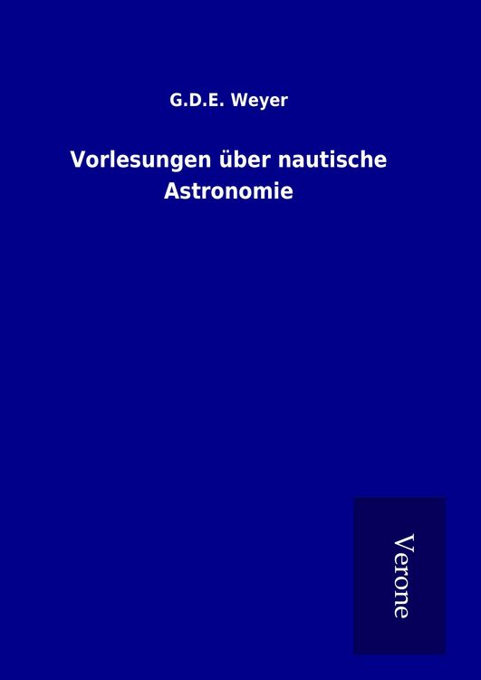 Produktbild: Vorlesungen &uuml;ber nautische Astronomie