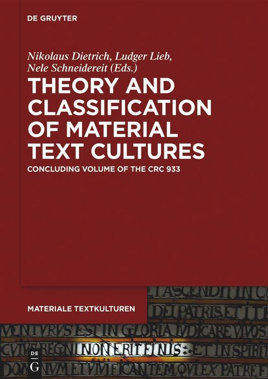 Produktbild: Theory and Classification of Material Text Cultures