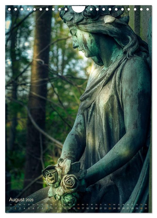 Produktbild: Die stillen Momente im Ohlsdorfer Friedhof (Wandkalender 2026 DIN A4 hoch), CALVENDO Monatskalender