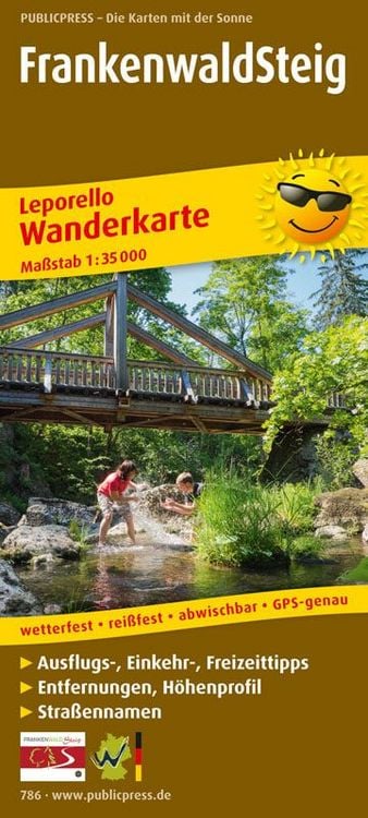 Produktbild: Frankenwaldsteig Wanderkarte