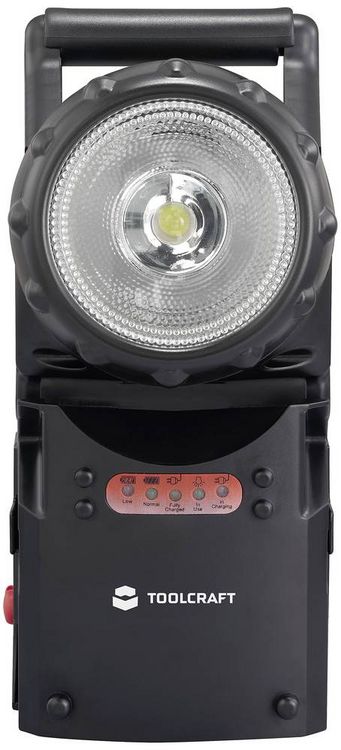 Produktbild: TOOLCRAFT SMD LED Akku-Handscheinwerfer 160lm TC-6406360
