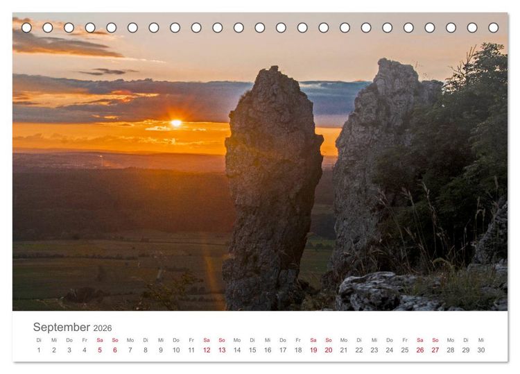 Produktbild: Wunderbare Fr&auml;nkische Schweiz (Tischkalender 2026 DIN A5 quer), CALVENDO Monatskalender