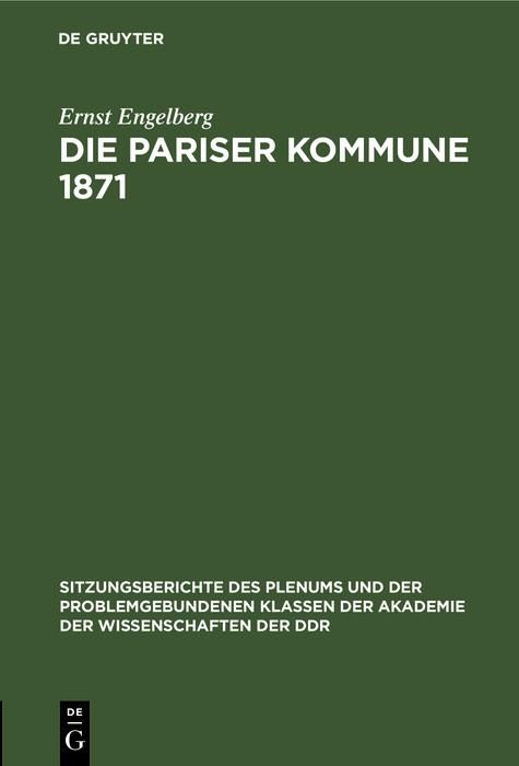Produktbild: Die Pariser Kommune 1871