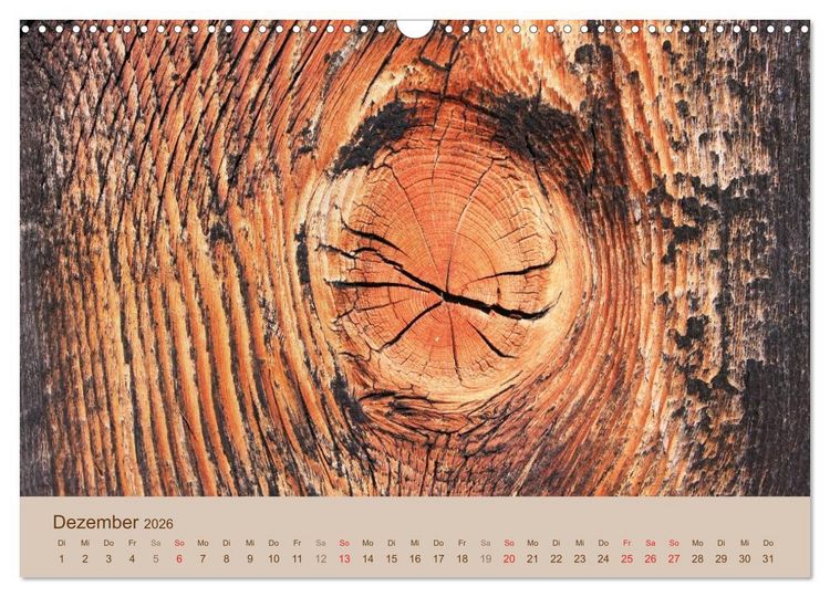 Produktbild: Farben des Holzes (Wandkalender 2026 DIN A3 quer), CALVENDO Monatskalender