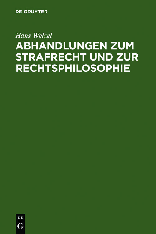 Produktbild: Abhandlungen zum Strafrecht und zur Rechtsphilosophie
