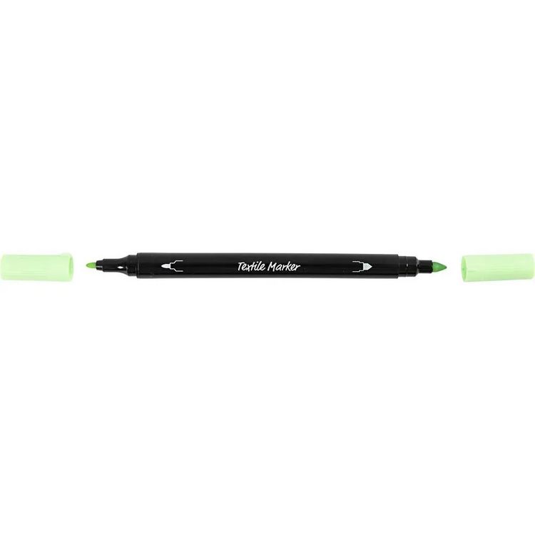 Produktbild: Creativ Company Textil-Marker, Pastell-Farben, Strichst&auml;rke 2,3+3,6 mm, 6er Set