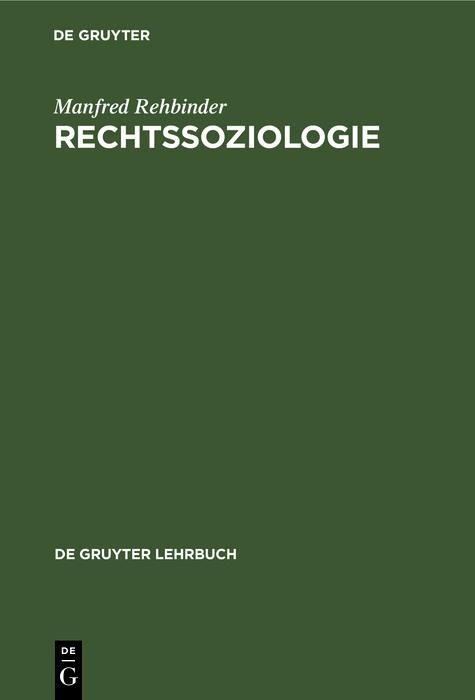 Produktbild: Rechtssoziologie