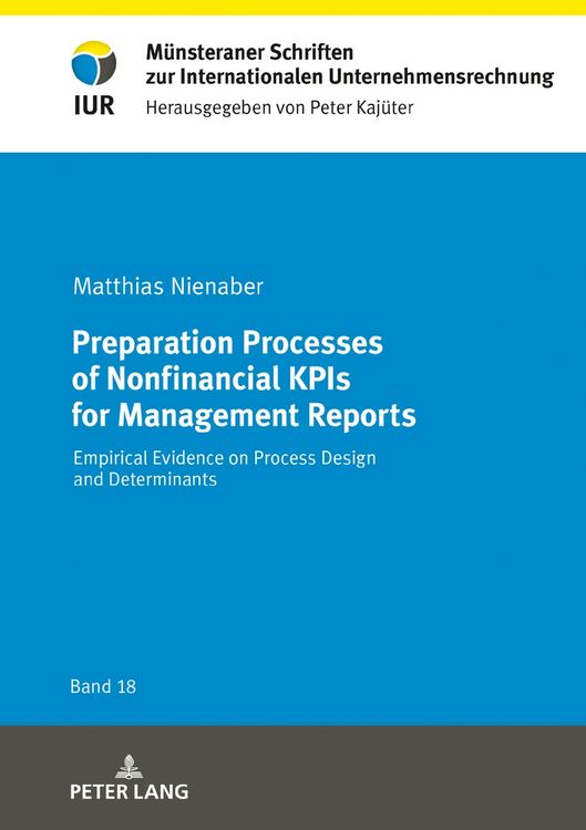 Produktbild: Preparation Processes of Nonfinancial KPIs for Management Reports