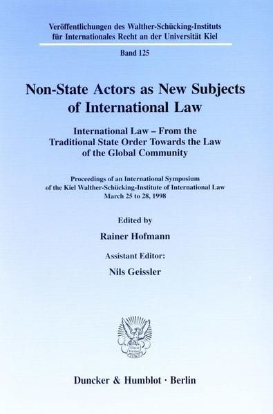 Produktbild: Non-State Actors as New Subjects of International Law.