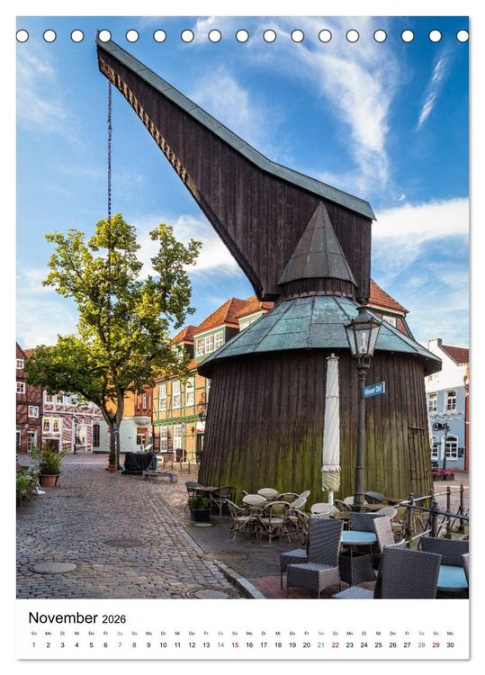 Produktbild: Hansestadt Stade - Historische Stadt an der Elbe (Tischkalender 2026 DIN A5 hoch), CALVENDO Monatskalender