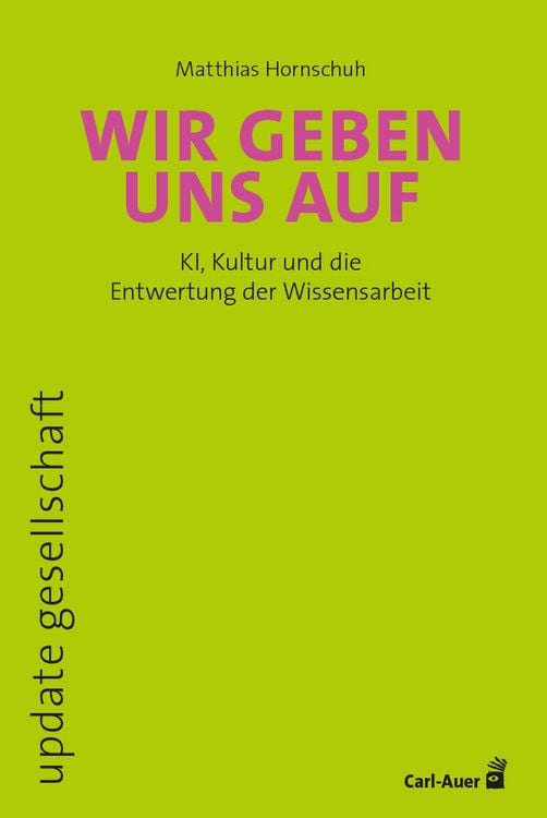 Produktbild: Wir geben uns auf
