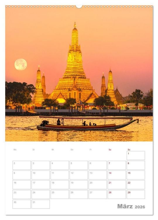 Produktbild: VOLLMOND-Planer - Im Licht der Nacht (Wandkalender 2026 DIN A2 hoch), CALVENDO Monatskalender