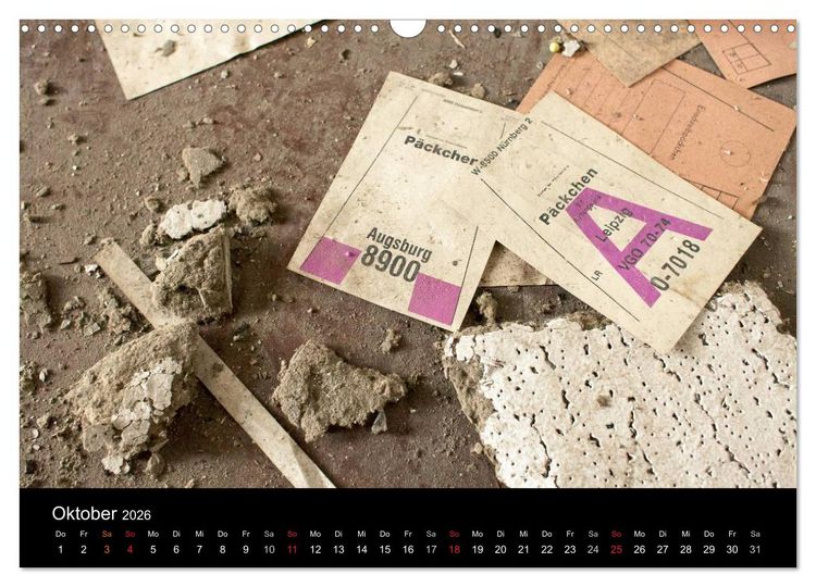 Produktbild: Verlassene Orte. Alter Postbahnhof Leipzig (Wandkalender 2026 DIN A3 quer), CALVENDO Monatskalender