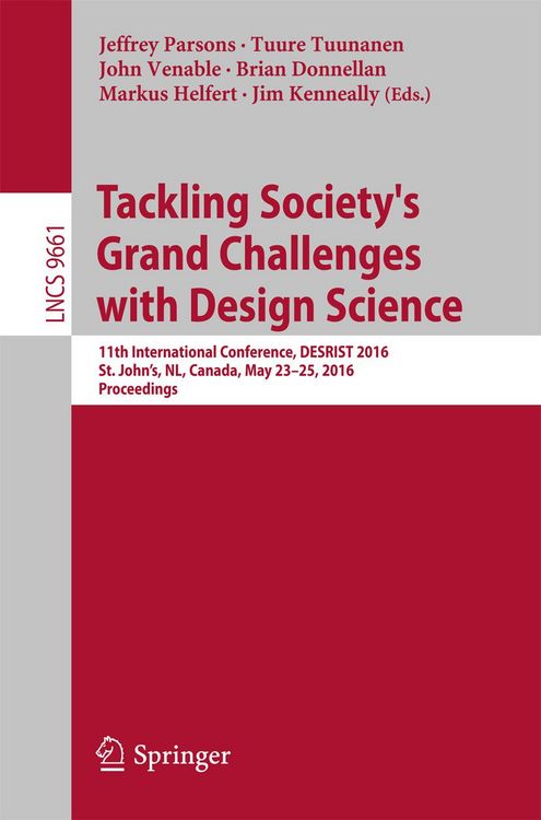 Produktbild: Tackling Society's Grand Challenges with Design Science