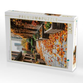 Produktbild: CALVENDO Puzzle Goldener Gartenmoment im Oktober | 1000 Teile Lege-Gr&ouml;&szlig;e 64x48cm Foto-Puzzle f&uuml;r gl&uuml;ckliche Stunden