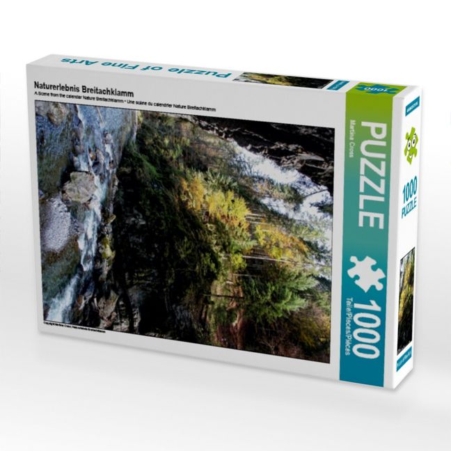 Produktbild: CALVENDO Puzzle Naturerlebnis Breitachklamm | 1000 Teile Lege-Gr&ouml;&szlig;e 64x48cm Foto-Puzzle f&uuml;r gl&uuml;ckliche Stunden