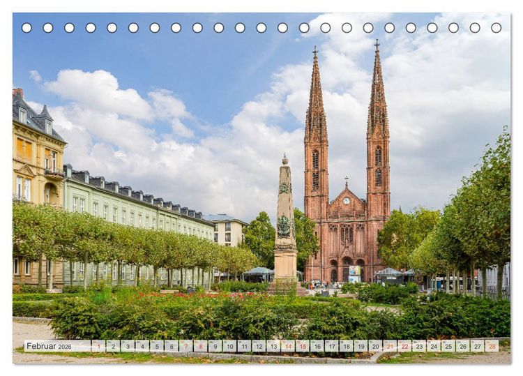 Produktbild: Wiesbaden Impressionen (Tischkalender 2026 DIN A5 quer), CALVENDO Monatskalender