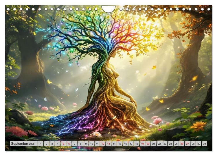 Produktbild: Baumvisionen (Wandkalender 2026 DIN A4 quer), CALVENDO Monatskalender