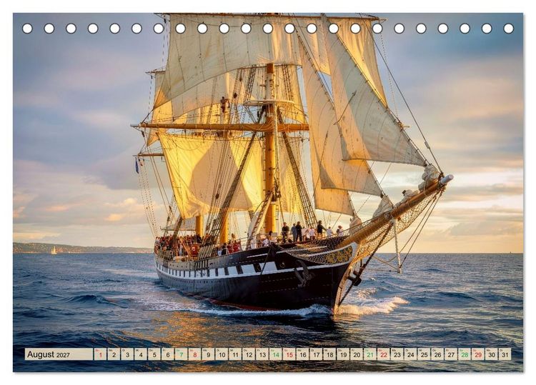 Produktbild: Segelschulschiffe - Weltweit (Tischkalender 2027 DIN A5 quer), CALVENDO Monatskalender
