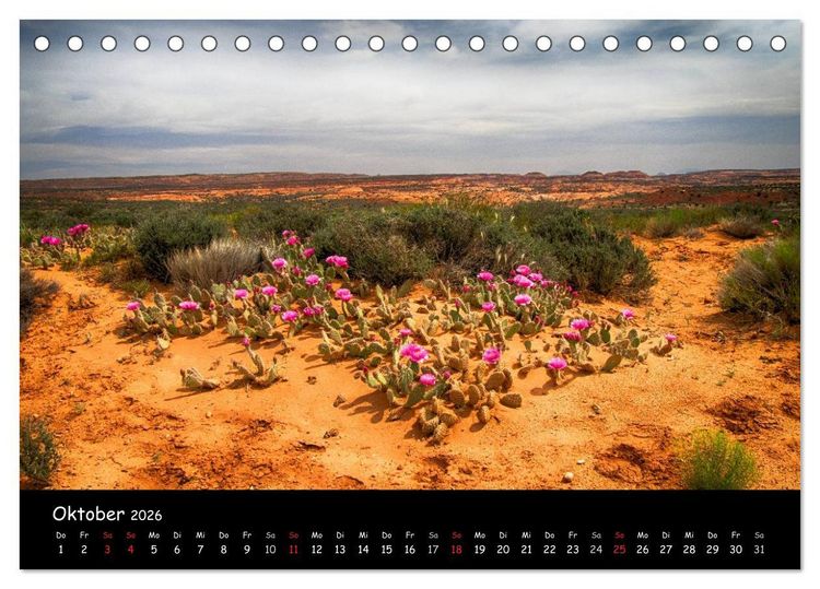 Produktbild: Traumlandschaften im Westen der USA (Tischkalender 2026 DIN A5 quer), CALVENDO Monatskalender