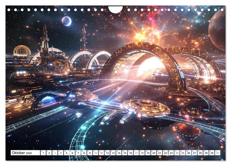 Produktbild: Welten aus Licht (Wandkalender 2026 DIN A4 quer), CALVENDO Monatskalender