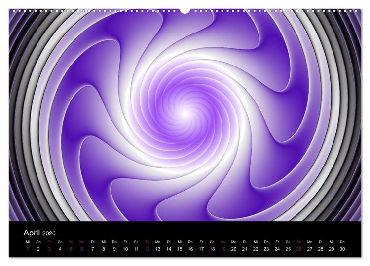 Produktbild: Die Farbe Lila (Wandkalender 2026 DIN A2 quer), CALVENDO Monatskalender