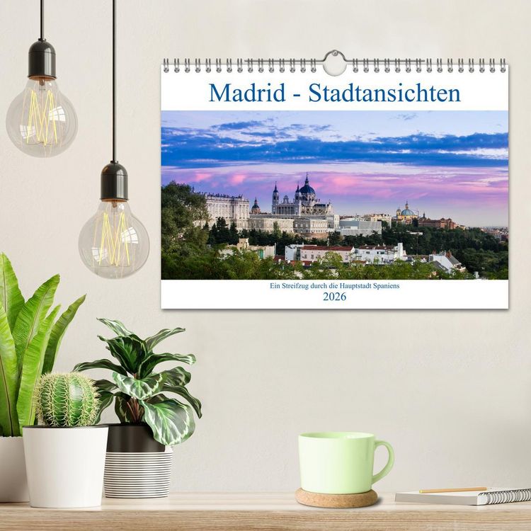 Produktbild: Madrid - Stadtansichten (Wandkalender 2026 DIN A4 quer), CALVENDO Monatskalender