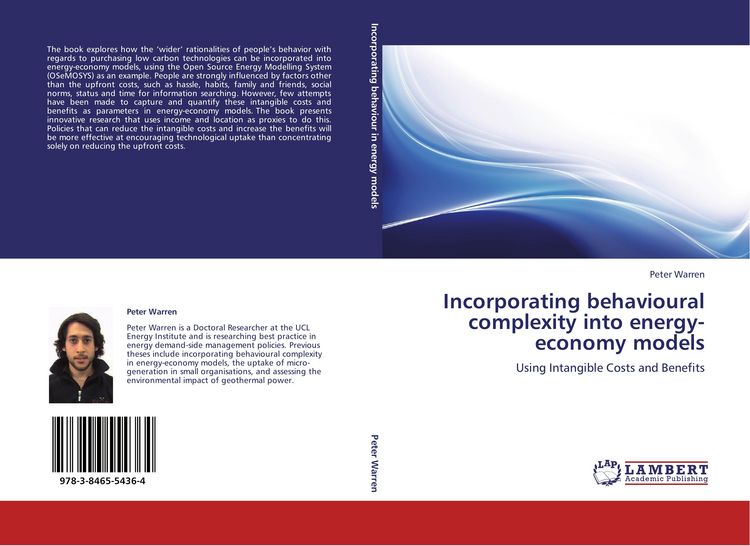 Produktbild: Incorporating behavioural complexity into energy-economy models