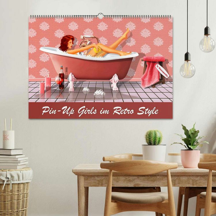 Produktbild: Pin-Up Girls im Retro Style by Mausopardia (Wandkalender 2026 DIN A2 quer), CALVENDO Monatskalender