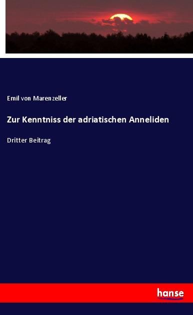 Produktbild: Zur Kenntniss der adriatischen Anneliden