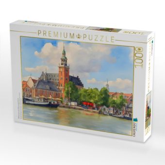 Produktbild: CALVENDO Puzzle Rathaus Leer vom Hafen aus gesehenus | 1000 Teile Lege-Gr&ouml;&szlig;e 64x48cm Foto-Puzzle f&uuml;r gl&uuml;ckliche Stunden
