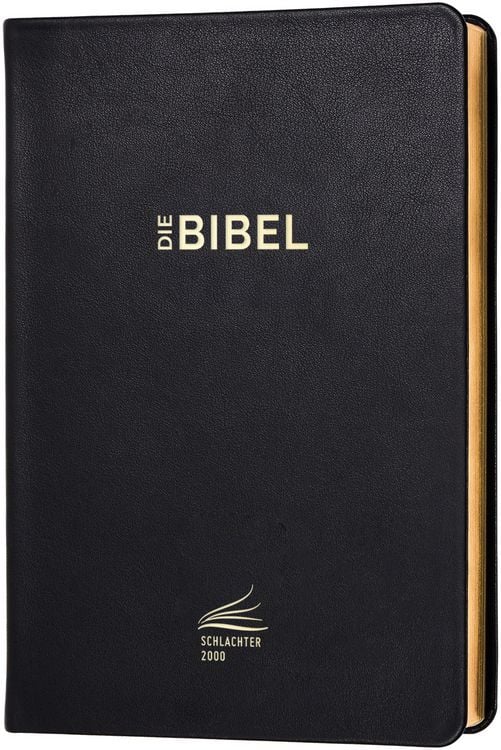 Produktbild: Schlachter 2000 Bibel - Standardausgabe (Kalbsleder-Ausgabe, flexibler Einband, Goldschnitt, schwarz)