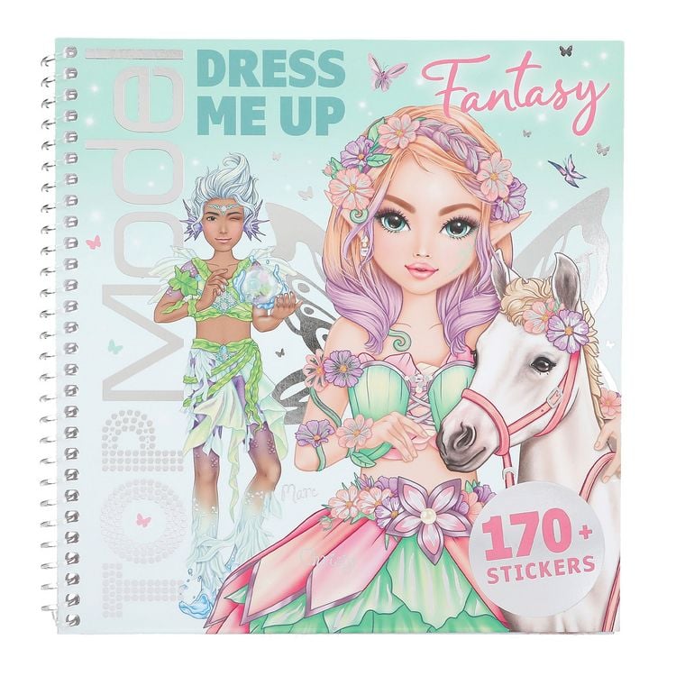Depesche TOPModel Dress Me Up Fantasy – Libro De Pegatinas De 24 Páginas Con 11 Hojas De Pegatinas Para Diseñar Princesas Y Hadas