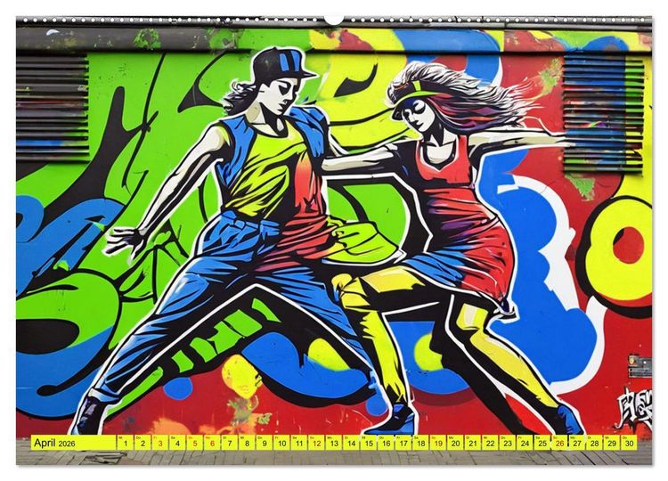 Produktbild: Lebensart Hip Hop (hochwertiger Premium Wandkalender 2026 DIN A2 quer), Kunstdruck in Hochglanz