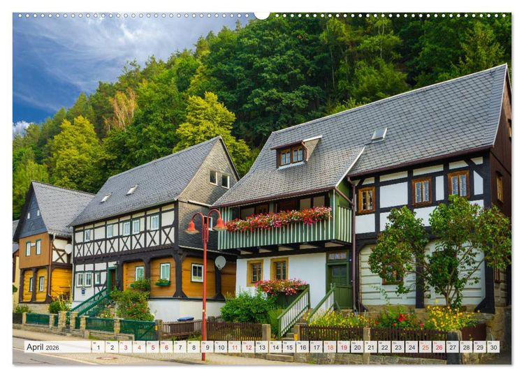 Produktbild: Bad Schandau Impressionen (Wandkalender 2026 DIN A2 quer), CALVENDO Monatskalender