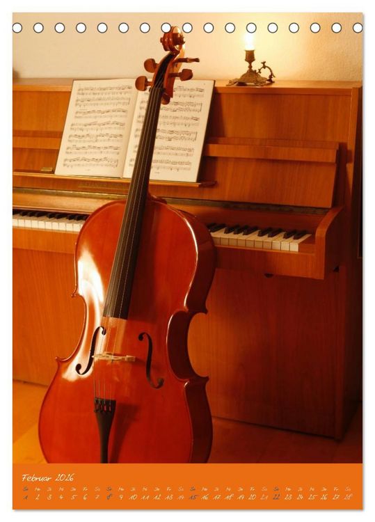 Produktbild: Geliebtes Cello (Tischkalender 2026 DIN A5 hoch), CALVENDO Monatskalender