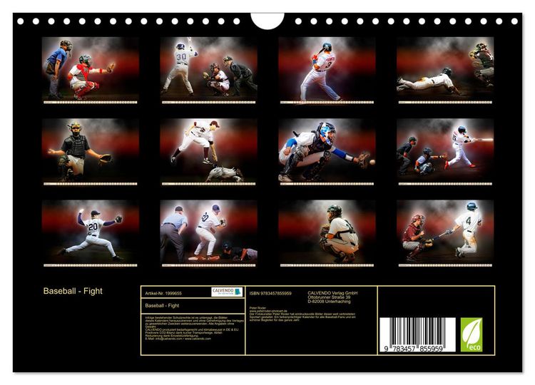 Produktbild: Baseball - Fight (Wandkalender 2026 DIN A4 quer), CALVENDO Monatskalender