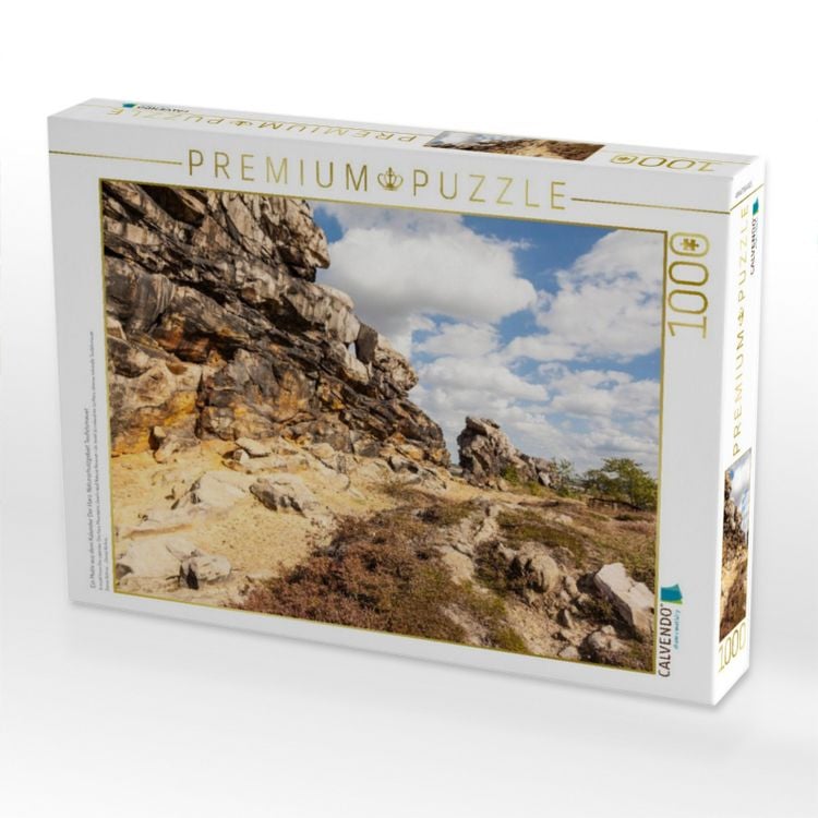 Produktbild: CALVENDO Puzzle Ein Motiv aus dem Kalender Der Harz, Naturschutzgebiet Teufelsmauer | 1000 Teile Lege-Gr&ouml;&szlig;e 64x48cm Foto-Puzzle f&uuml;r gl&uuml;ckliche Stunden