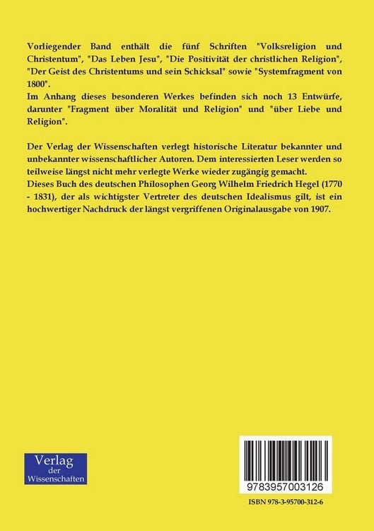 Produktbild: Hegels theologische Jugendschriften