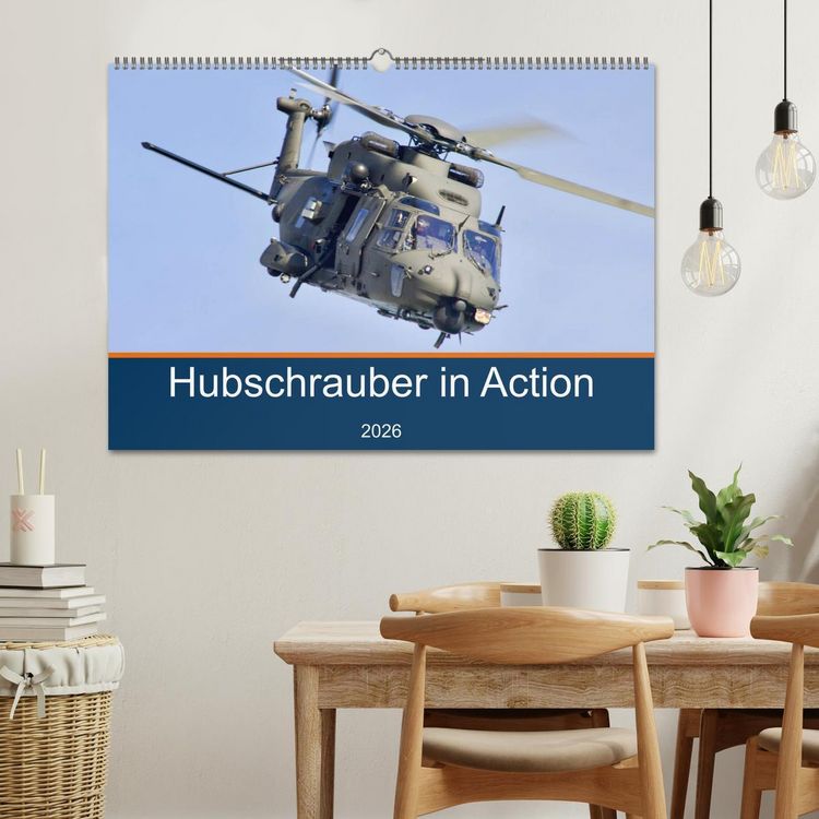 Produktbild: Hubschrauber in Action (Wandkalender 2026 DIN A2 quer), CALVENDO Monatskalender