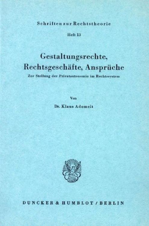 Produktbild: Gestaltungsrechte, Rechtsgesch&auml;fte, Anspr&uuml;che.