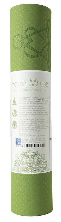 Produktbild: Yogamatte TPE ecofriendly - hellgr&uuml;n / grau
