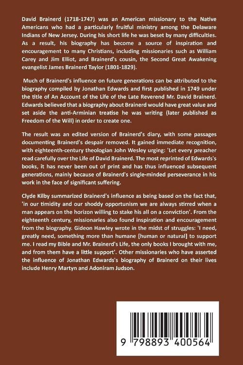 Produktbild: The Life and Diary of David Brainerd
