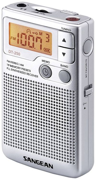 Produktbild: Sangean Pocket 250 Taschenradio UKW, MW Silber